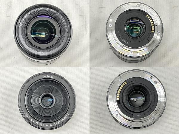 【動作保証】 Canon キャノン ミラーレス一眼 カメラ EOS M3 / EF-M 22mm 1:2 / EF-M 18-55mm 3.5-5.6 IS STM 中古 W8847063_画像7