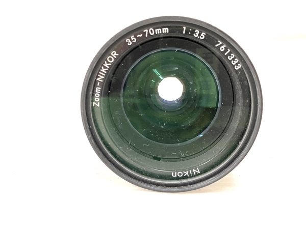 Nikon ニコン FM フィルムカメラ カメラ ボディ f3.5 55mm 35-70mm レンズ 2点 セット ジャンク O8831754_画像5