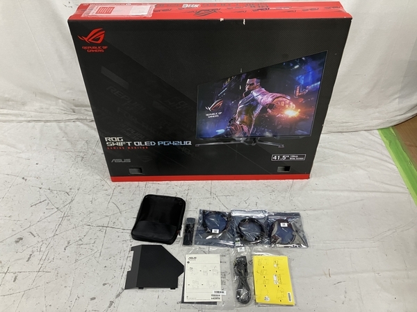 【動作保証】 ASUS ROG Swift OLED PG42U PG42UQ 有機EL モニター 41.5型 ディスプレイ 2023年製 家電 映像 機器 中古 S8813611_画像8