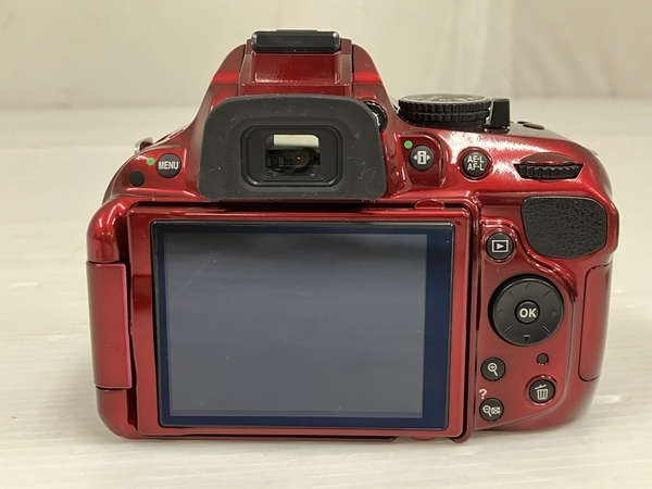 【動作保証】Nikon D5200 一眼レフカメラ 18-55mm 1:3.5-5.6G VRレンズキット レッド 中古 O8860663_画像7