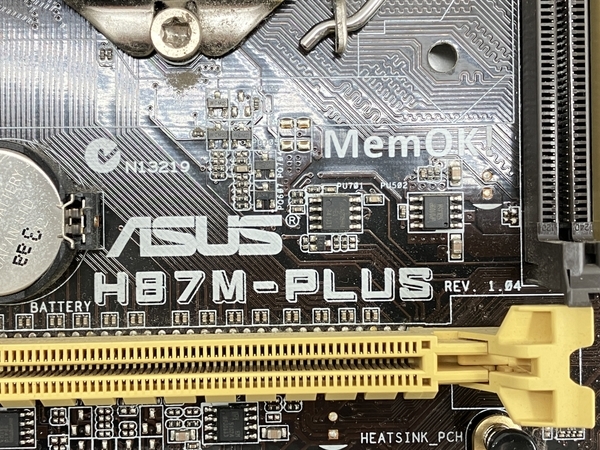 ASUS H87M-PLUS マザーボード PC周辺機器 ジャンク W8860452_画像8