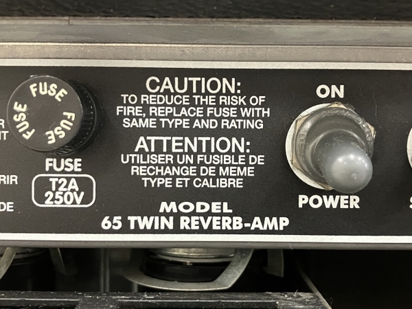 【引取限定】【動作保証】 Fender 65 TWIN REVERB-AMP ギター アンプ TYPE PR 186 コンボ アンプ 音響 器材 中古 訳有 直 O8857064_画像10