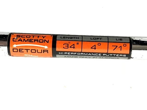 SCOTTY CAMERON スコッティキャメロン DETOUR 34インチ デツアー パター ヘッドカバー付 中古 B8780630_画像7