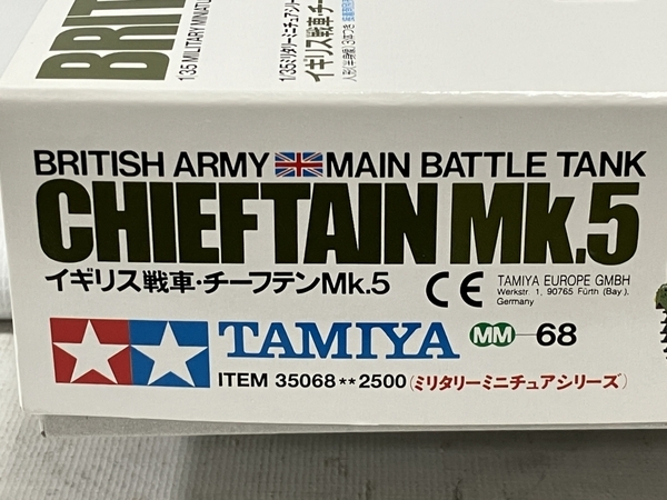TAMIYA タミヤ ミリタリーミニチュアシリーズ No.68 1/35 イギリス戦車 チーフテン Mk.5 プラモデル 未組立 未使用 H8784070_画像3