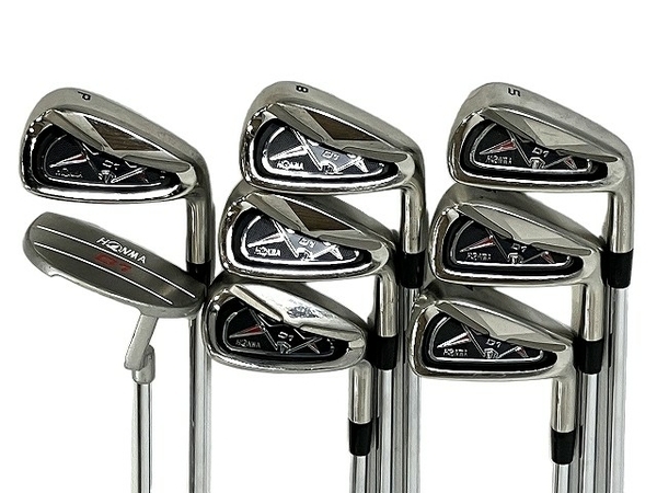 HONMA ホンマ 本間ゴルフ D1 ゴルフクラブ 10本セット キャディバッグ付き 中古 T8637702_画像6