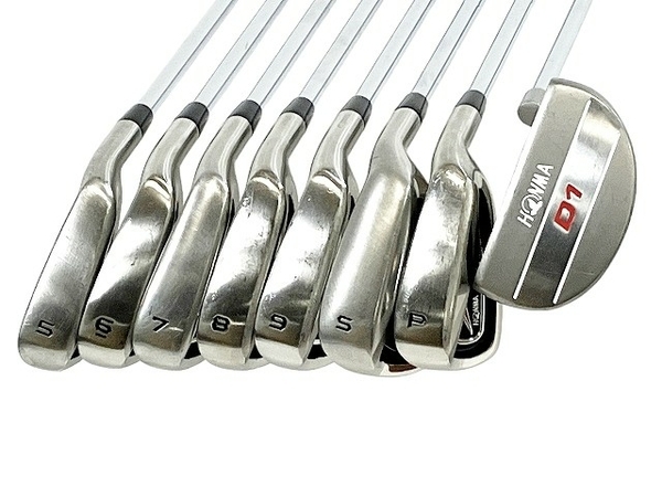 HONMA ホンマ 本間ゴルフ D1 ゴルフクラブ 10本セット キャディバッグ付き 中古 T8637702_画像8