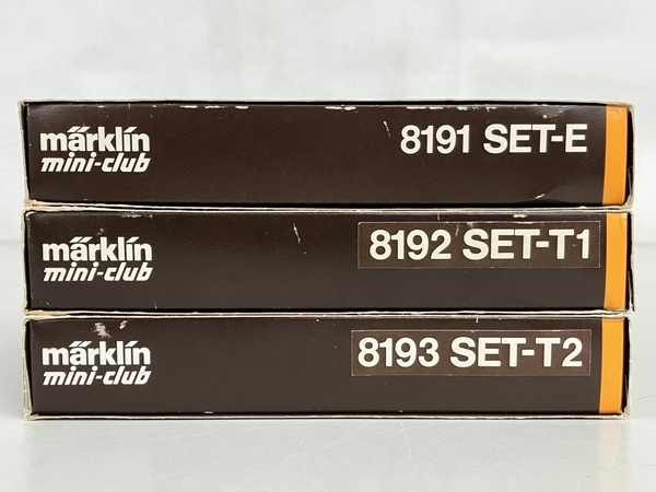 Marklin mini-club 8191 SET-E/8192 SET-T1/8193 SET-T2 Zゲージ 拡張レールセット 線路 3点セット ジャンク K8805515_画像2