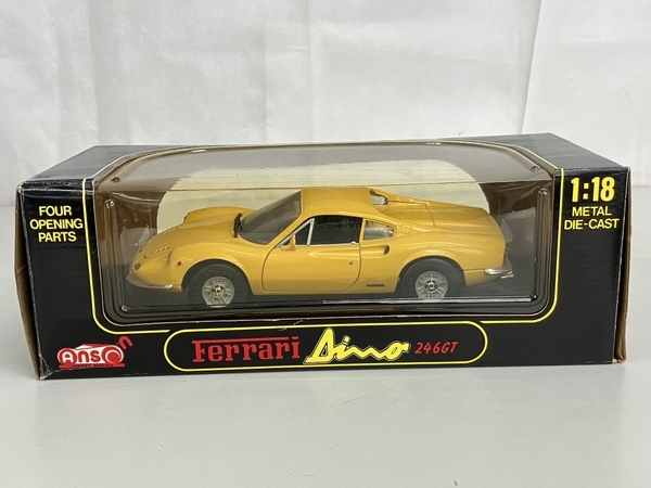 Anson アンソン 30301-W Ferrari Dino 246GT フェラーリ ミニカー 中古 K8787637_画像8