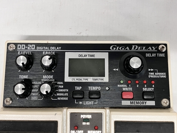 【動作保証】BOSS DD-20 DIGITAL DELAY GIGA DELAY デジタル ディレイ エフェクター 音響 機器 趣味 中古 F8859493_画像6