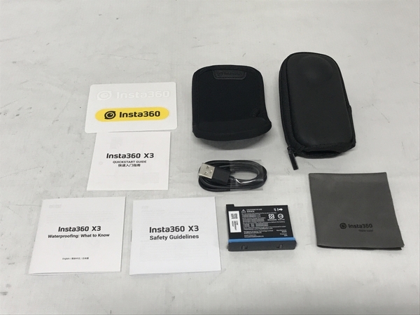 【動作保証】 Insta360 X3 CINSAAQ/B 360 Action Cam 360度 アクション カメラ インスタ360 中古 F8817453_画像3