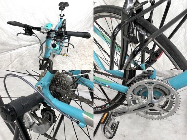 【動作保証】 Bianchi camaleonte sport quattro 58サイズ クロスバイク 自転車 サイクリング 中古 Y8651289_画像9