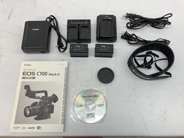 【動作保証】Canon EOS C100 markII 映像製作 デジタル シネマ カメラ ボディ セット キヤノン 中古 C8840636_画像2