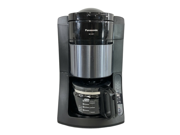 【動作保証】 Panasonic NC-A57-K コーヒーメーカー 2022年製 家電 沸騰浄水コーヒーメーカー 中古 N8804855_画像1