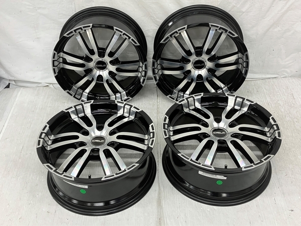 FLEX Delf 02 ハイエース専用 アルミ カスタムホイール 4本 18x7.5 6穴 PCD139.7 2021年製 中古 良好 K8613203_画像1