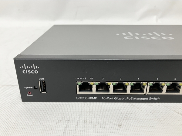 Cisco シスコ SG350-10MP マネージド スイッチ ネットワーク 周辺機器 ジャンク M8612948_画像5