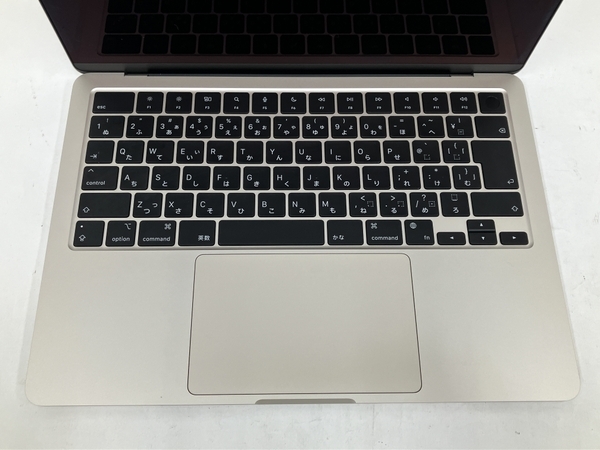 【充放電回数22回】【動作保証】 Apple MacBook Air M2 2022 13.6インチ ノートPC 8GB SSD 256GB Monterey 中古 良好 M8749044_画像4
