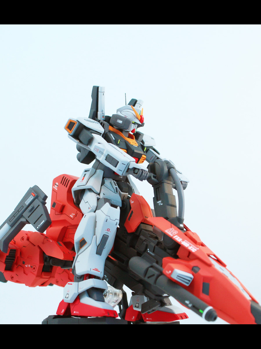 HGUC 1/144 ガンダムMk-II（エゥーゴ仕様）& プロトメガライダーカスタム 改修・全塗装品 【機動戦士Zガンダム MkⅡ ダブルゼータ】_画像7