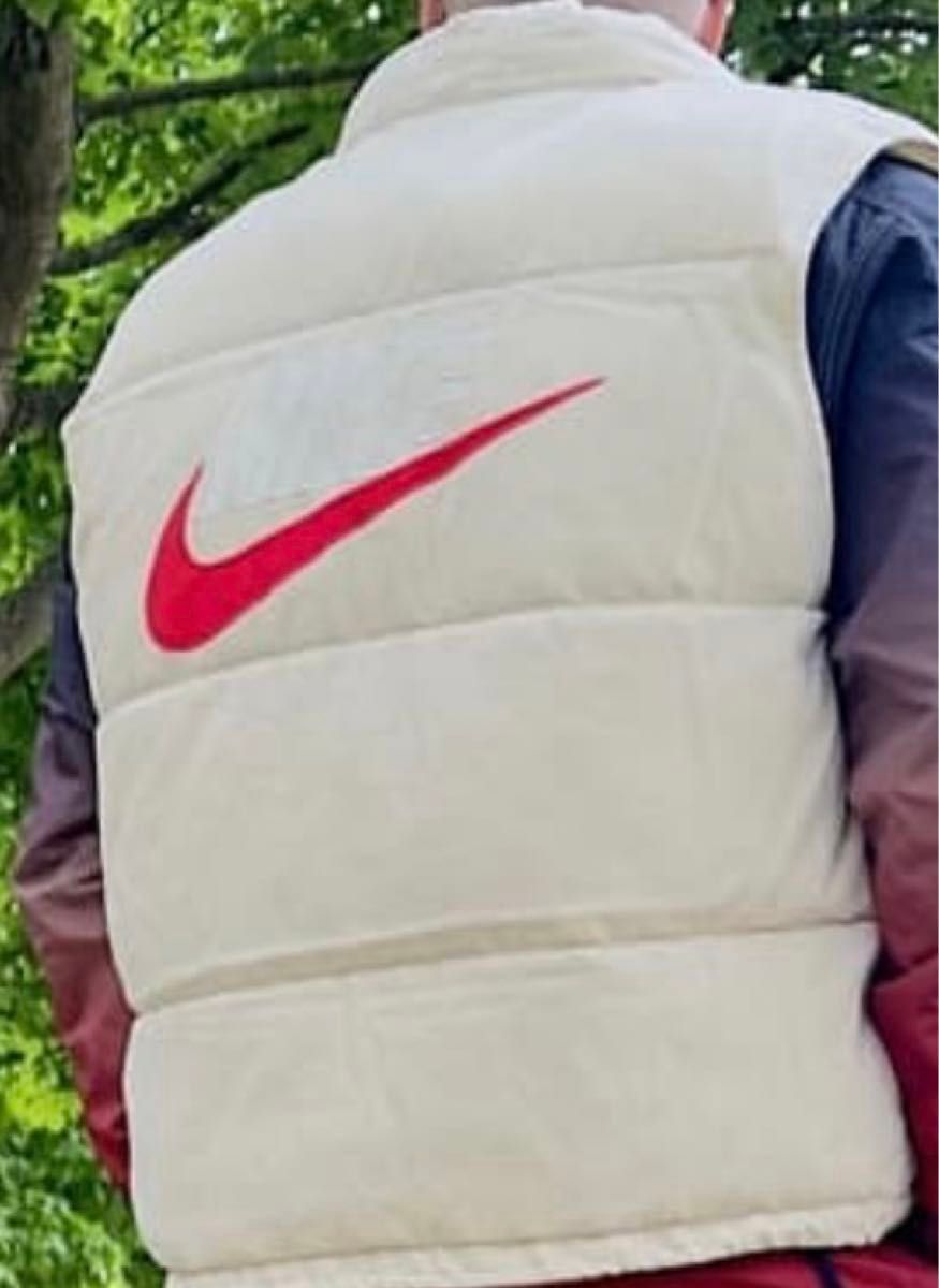 Supreme x Nike Denim Puffer Vest White