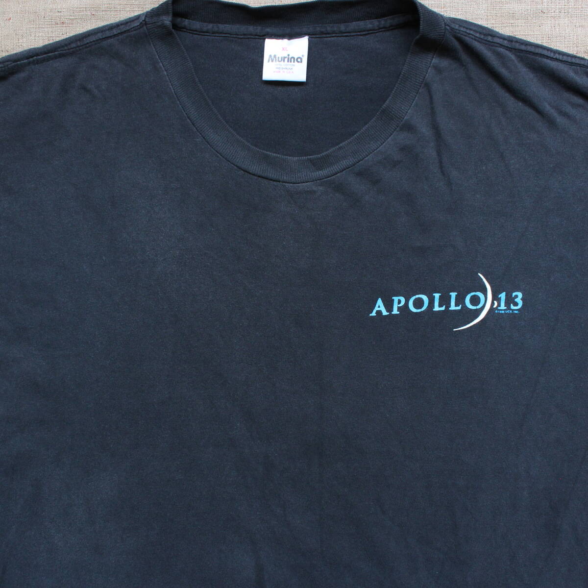 1990s アポロ13 APOLLOヴィンテージTシャツ 映画フィルム 宇宙 月面 アートXL古着NASA地球 スペースUSA製フェード 無重力 大気圏エイリアン_画像7