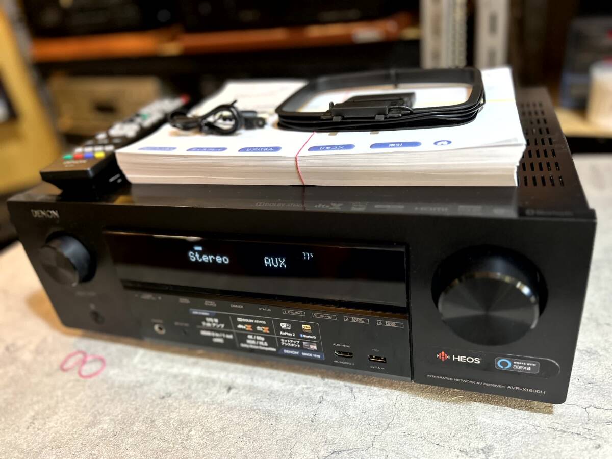 DENON AVR-X1600H beautiful goods operation OK rare information equipped * super-discount exhibition * inspection ) Musical Fidelity ATOLL AURA