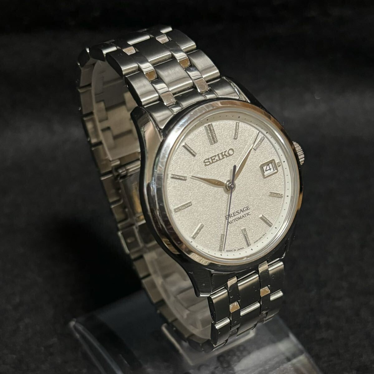 ◆セイコー プレザージュ◆SEIKO PRESAGE／腕時計／自動巻き／ステンレス／4R35-03L0／シルバー／メンズ_画像2