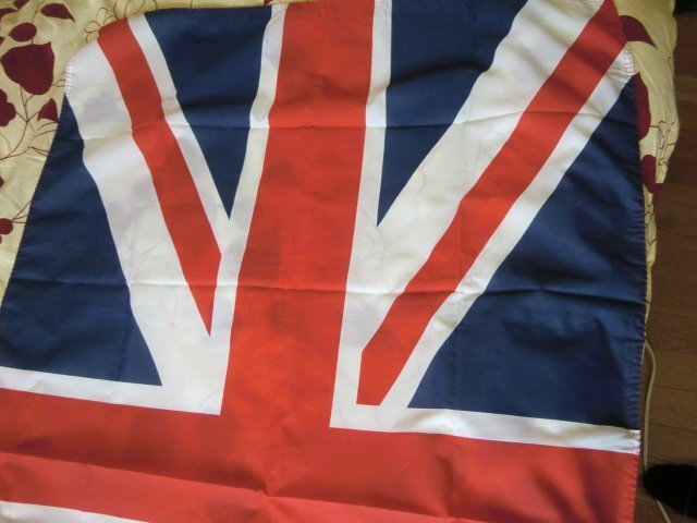 (Q)何点でも同送料/ユニオンジャック フラッグ 旗 イギリス 国旗 ポリエステル製 約143×88ｃｍ イギリス 英国旗 インテリア タペストリー_画像3