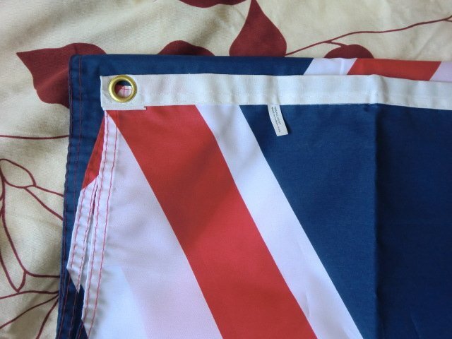(Q)何点でも同送料/ユニオンジャック フラッグ 旗 イギリス 国旗 ポリエステル製 約143×88ｃｍ イギリス 英国旗 インテリア タペストリー_画像8