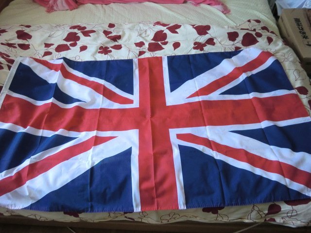 (Q)何点でも同送料/ユニオンジャック フラッグ 旗 イギリス 国旗 ポリエステル製 約143×88ｃｍ イギリス 英国旗 インテリア タペストリー_画像1