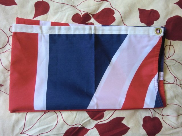 (Q)何点でも同送料/ユニオンジャック フラッグ 旗 イギリス 国旗 ポリエステル製 約143×88ｃｍ イギリス 英国旗 インテリア タペストリー_画像10
