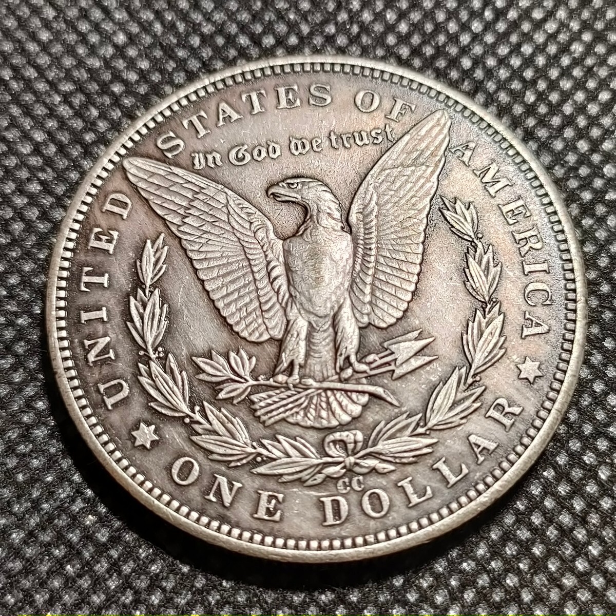6816 アメリカ古銭 ルンペン 約38mm イーグル チャレンジコイン ゴルフマーカー コイン アンティーク ホーボーの画像2