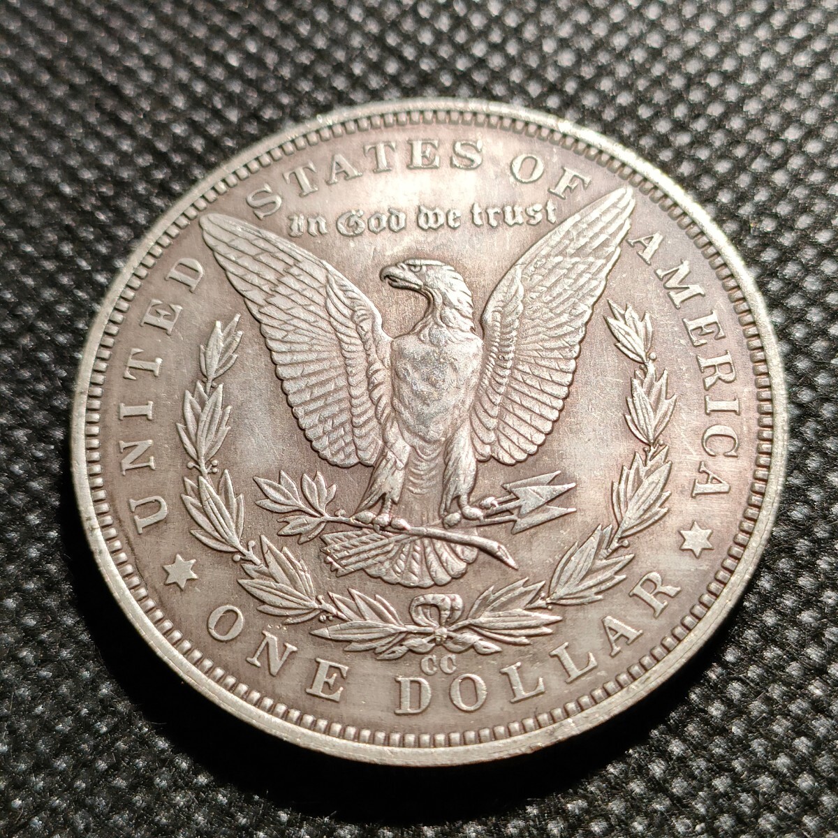 7415 アメリカ古銭 ルンペン 約38mm イーグル チャレンジコイン ゴルフマーカー コイン アンティーク ホーボーの画像2