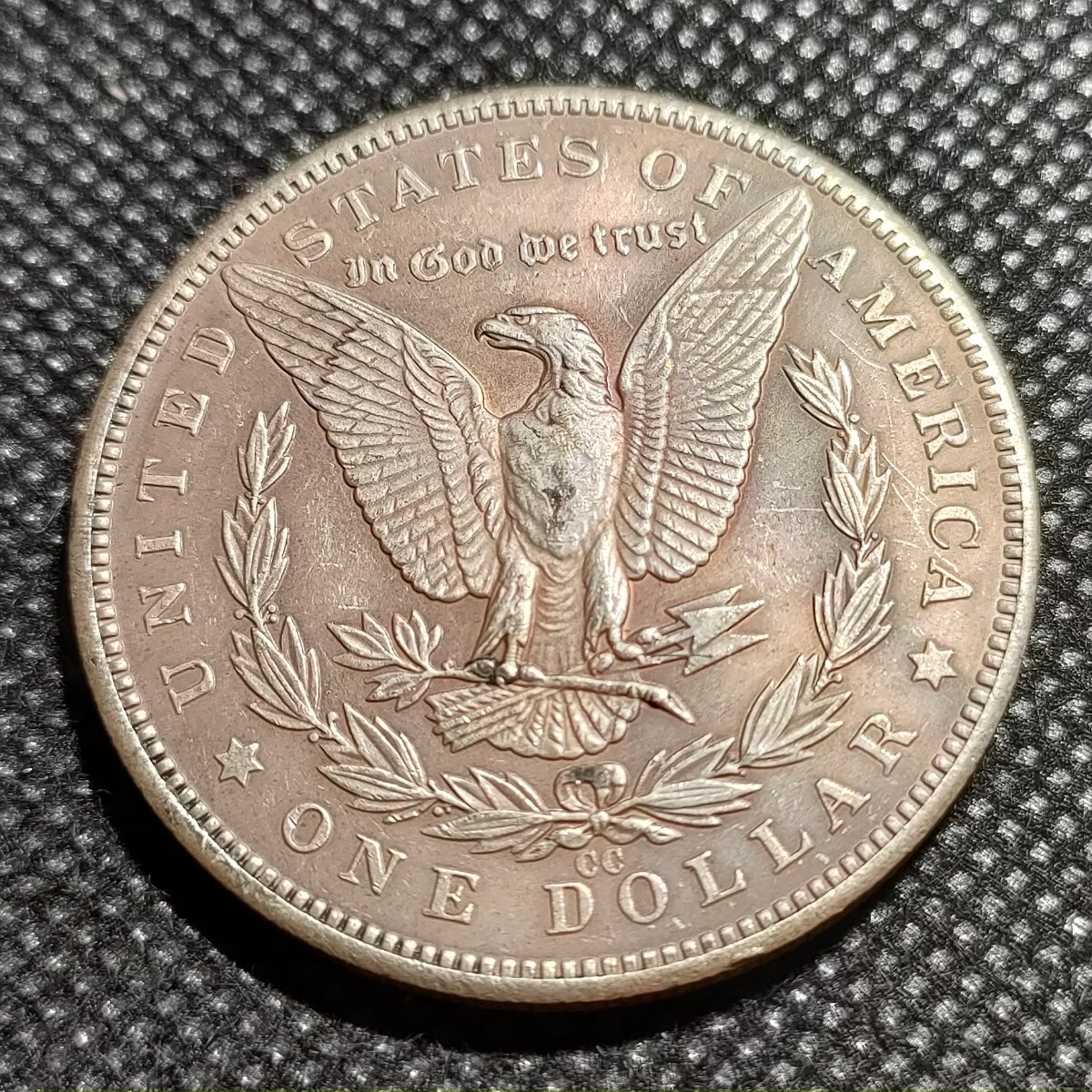 7529 アメリカ古銭 ルンペン 約38mm イーグル チャレンジコイン ゴルフマーカー コイン アンティーク ホーボーの画像2