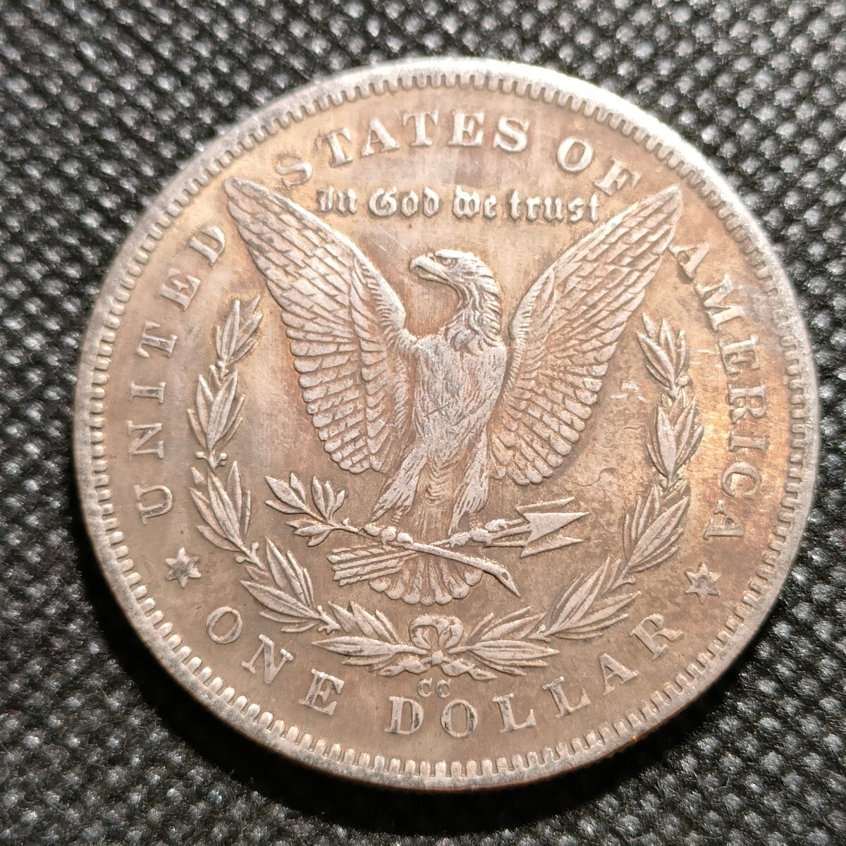7602 アメリカ古銭 ルンペン 約38mm イーグル チャレンジコイン コイン アンティーク ホーボーの画像2