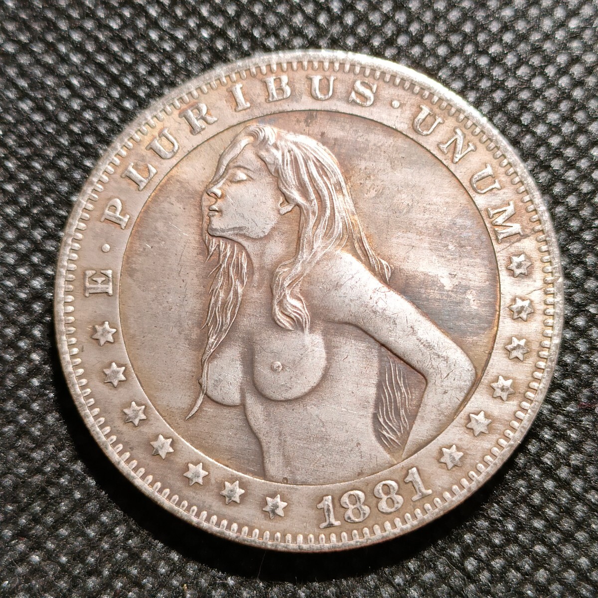 7912　アメリカ古銭　ルンペン　約38mm　イーグル　チャレンジコイン　コイン　アンティーク　ホーボー_画像1