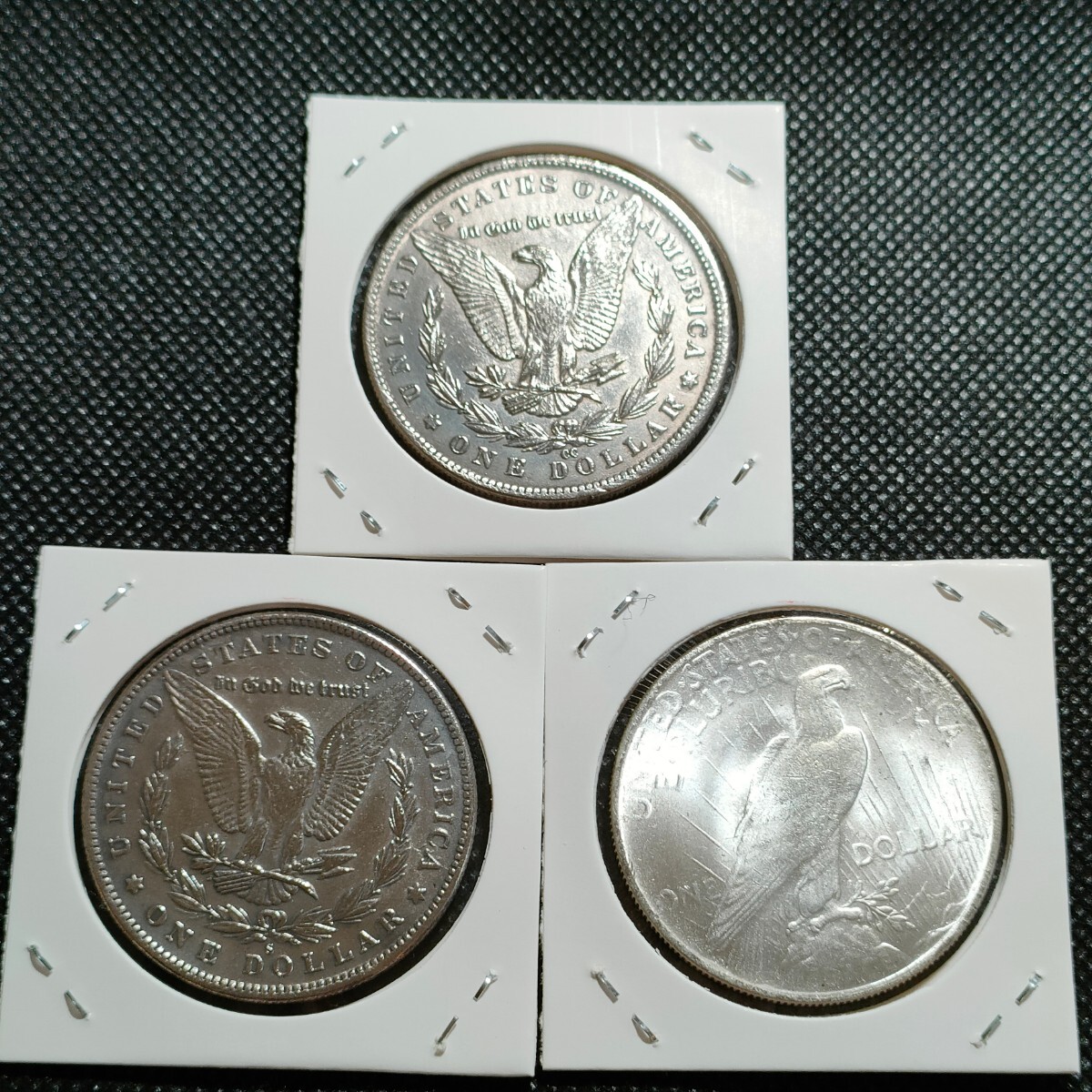 8150　アメリカ古銭3枚　ルンペン銀貨　ピースダラー　イーグル　チャレンジコイン　コイン　アンティーク　ホーボー_画像5