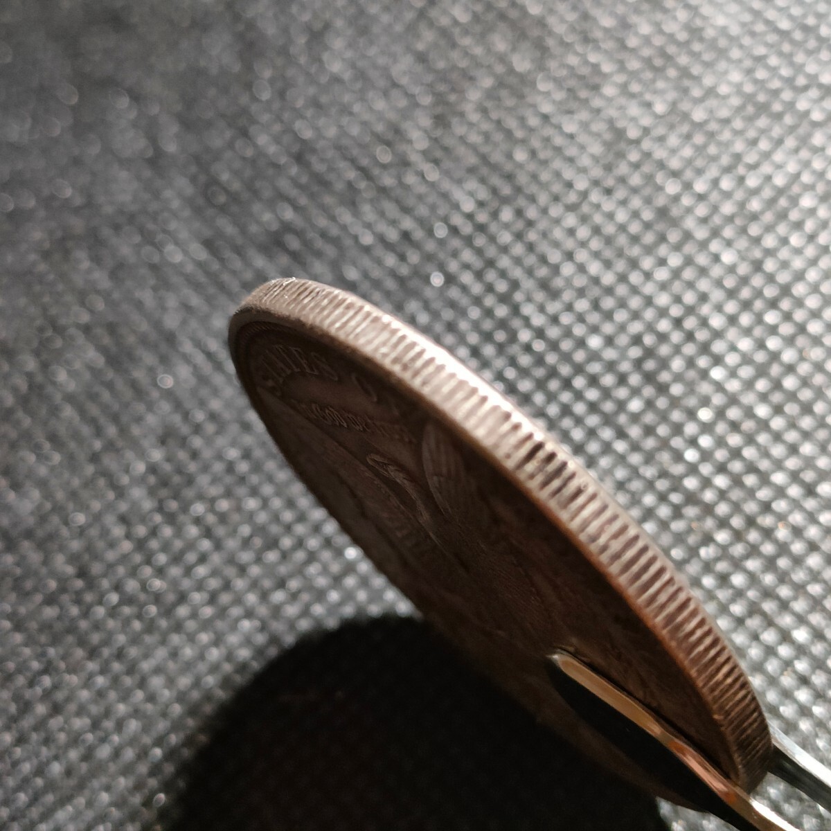 8320　アメリカ古銭　ルンペン　約38mm　イーグル　チャレンジコイン　ゴルフマーカー　コイン　アンティーク　ホーボー_画像3
