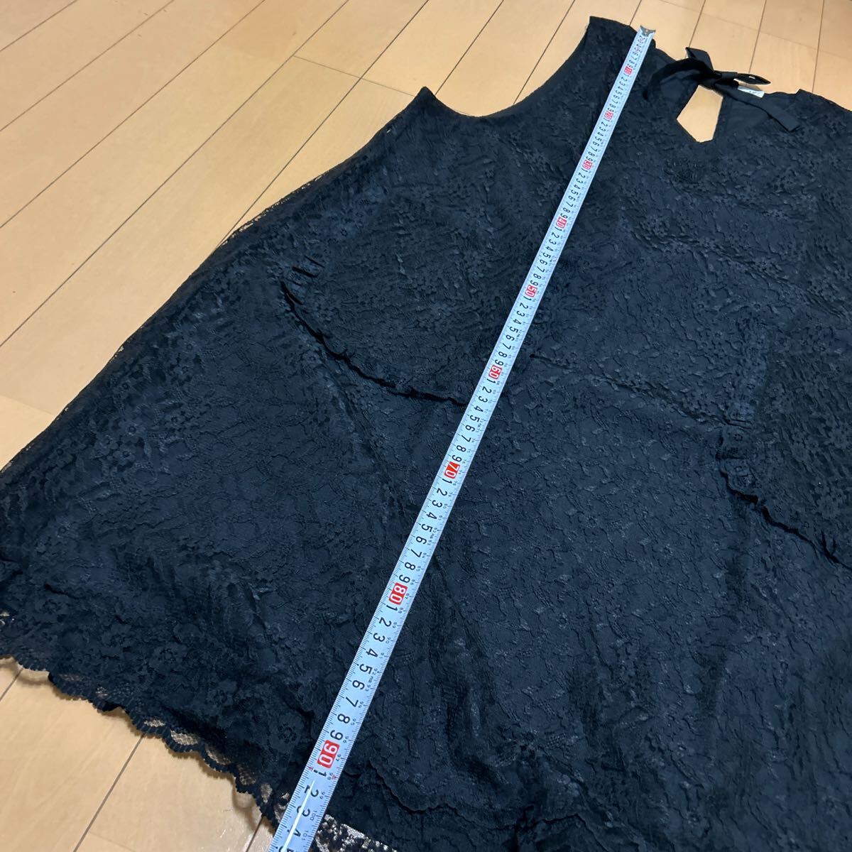  new goods unused black race total race elegant apron made in Japan 