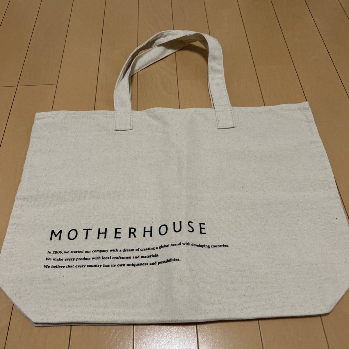 新品未使用　MOTHERHOUSE マザーハウス　トートバッグ　エコバッグ_画像1