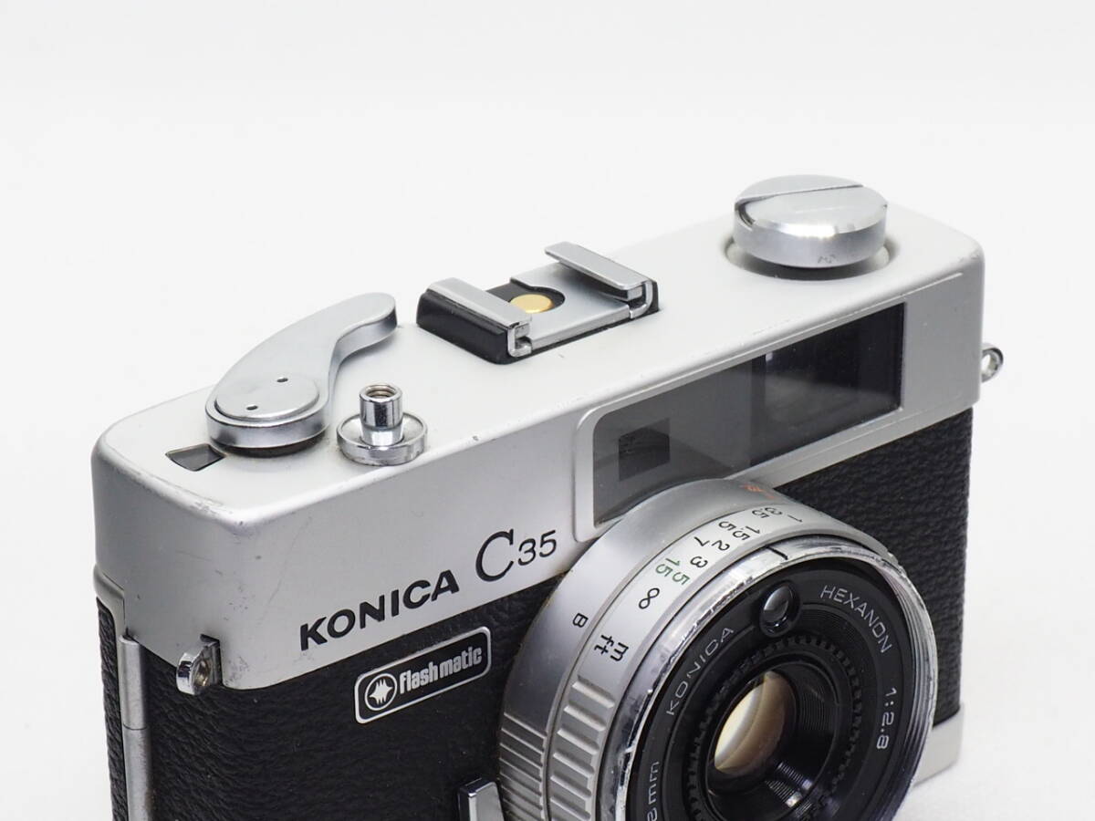 コニカ Konica C35 Flashmatic HEXANON 38mm F2.8 《 動作光学良好 》 #25012401の画像9