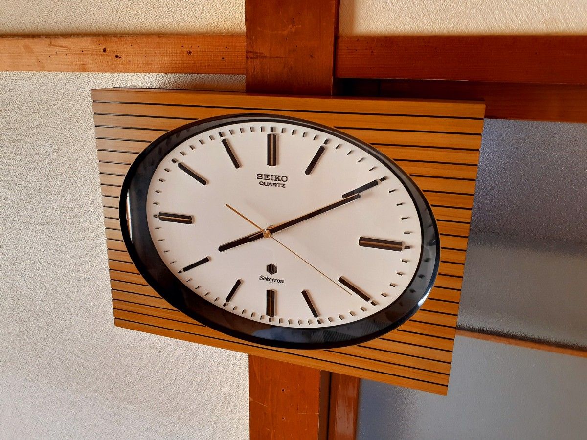 70's　SEIKO　掛け時計　ミッドセンチュリー　ビンテージ　レトロ　セコトロン