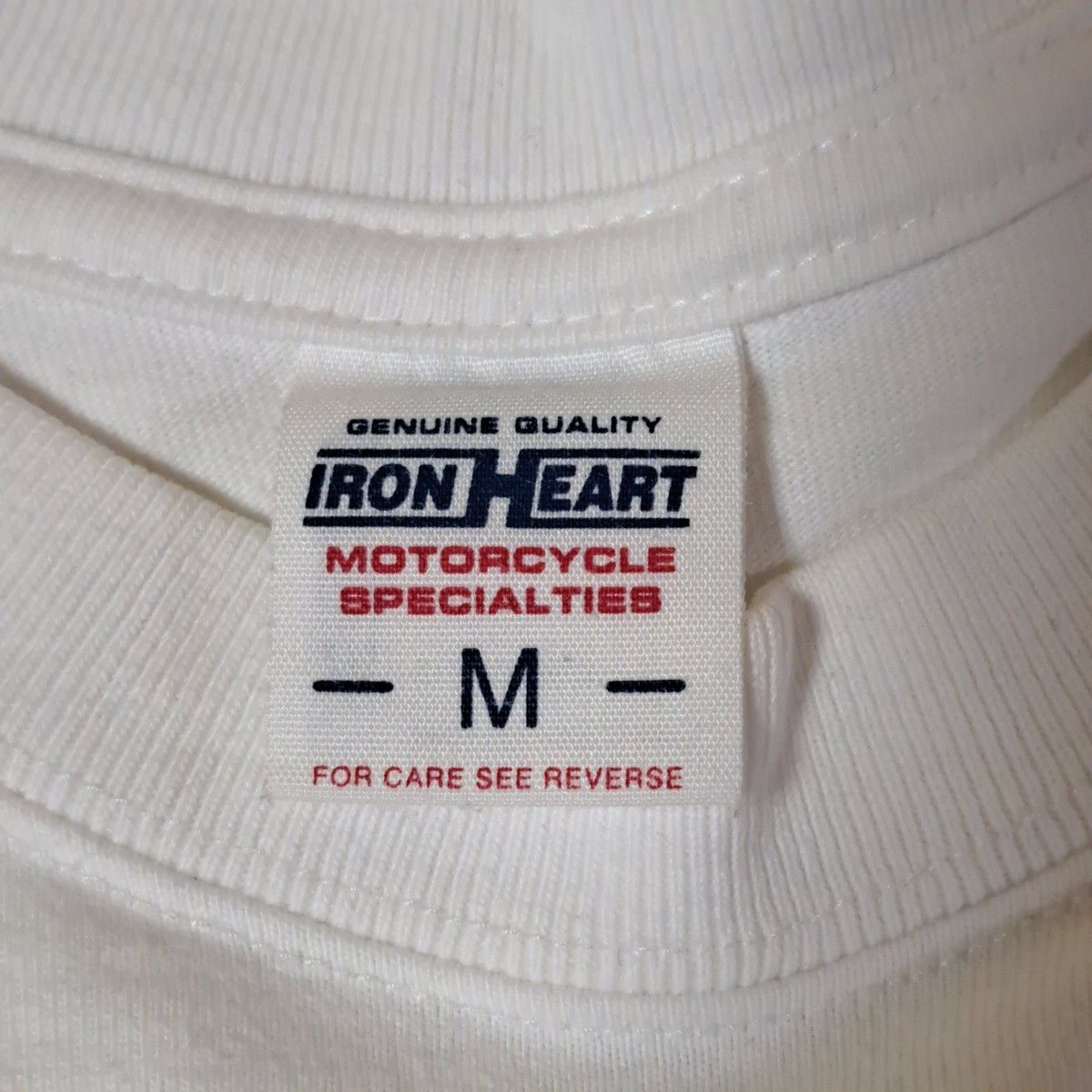 日本製 IRON HEART アイアンハート 両面プリント Ｔシャツ 白 半袖Tシャツ ホワイト 古着