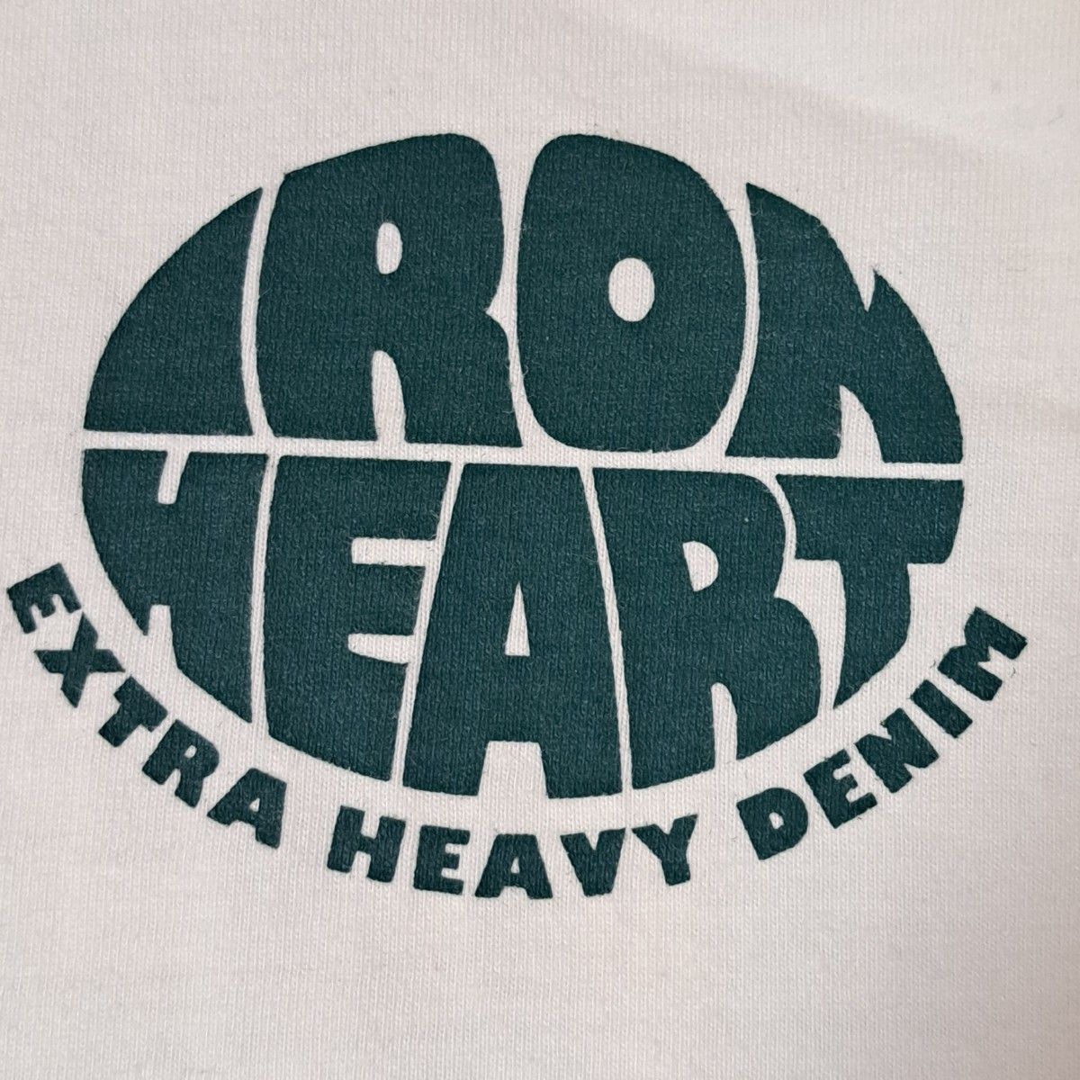 日本製 IRON HEART アイアンハート 両面プリント Ｔシャツ 白 半袖Tシャツ ホワイト 古着