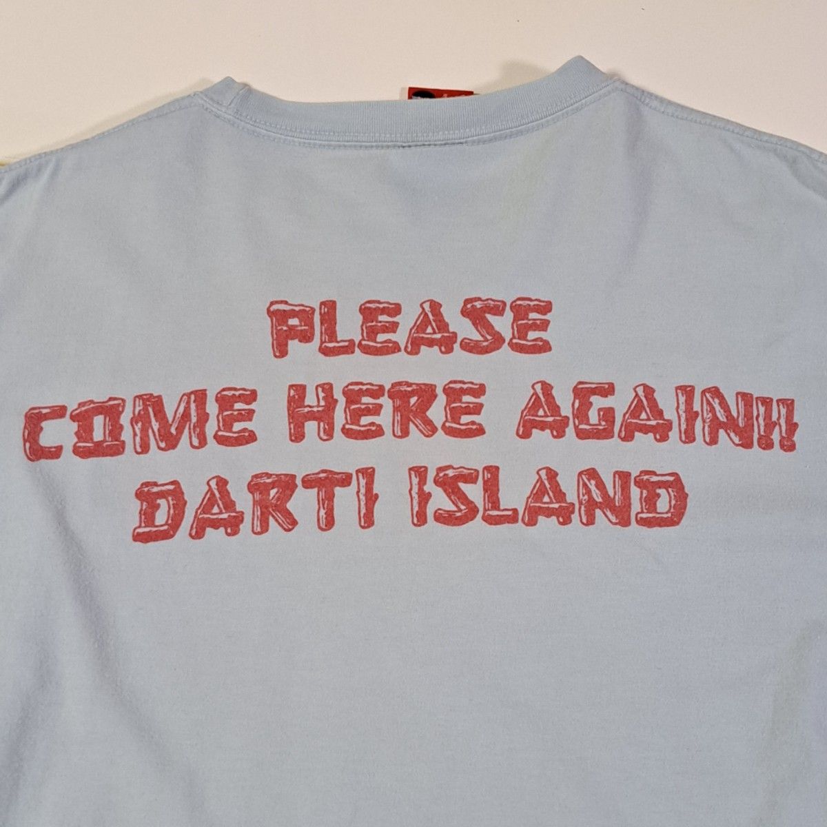 ステュディオダルチザン DARTI ISLAND  両面プリント  Tシャツ 水色