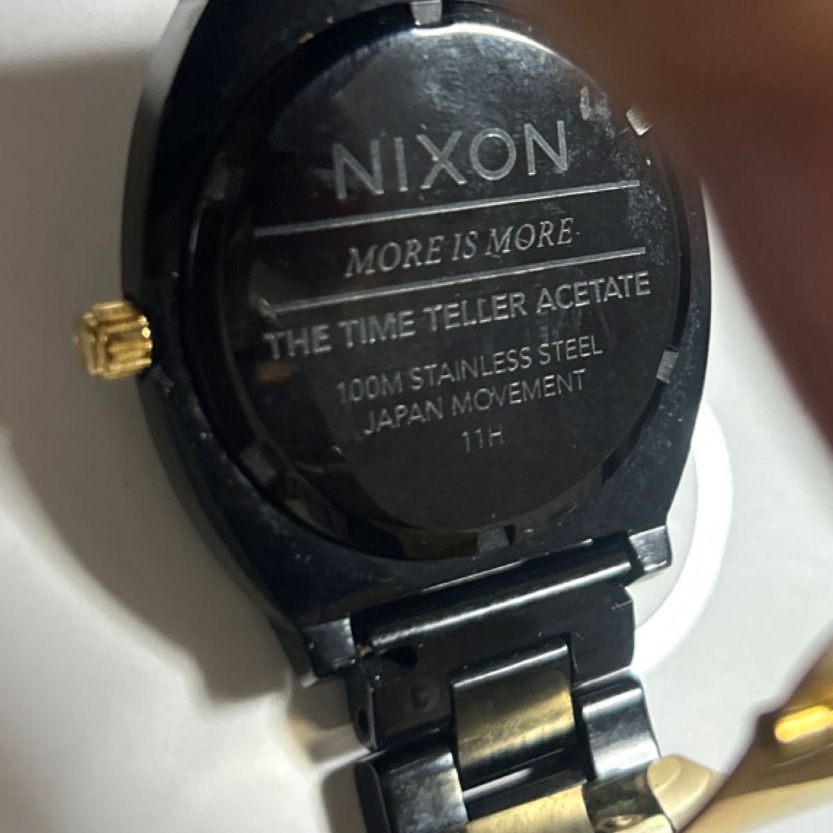 NIXON TIME TELLER ASETATE ALLBLACK/GOLD