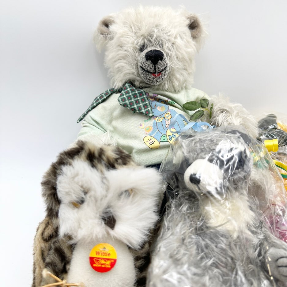 *1 jpy start ** animal * teddy bear .. owl shu type other soft toy etc. set sale doll toy antique limited goods .
