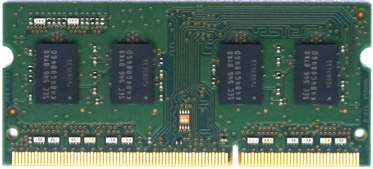 ノートPC用メモリ 4GB：SAMSUNG M471B5173DB0 PC3L-12800S_画像2