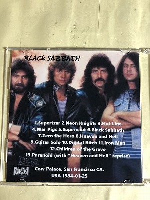 BLACK SABBATH CD LIVE AT THE COW PALECE 1984 1枚組　同梱可能_画像2