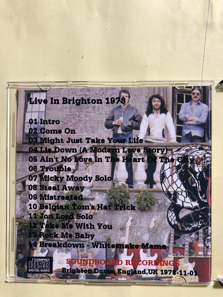 WHITESNAKE　CD LIVE IN BRIGHTON 1978 1枚組　同梱可能_画像2