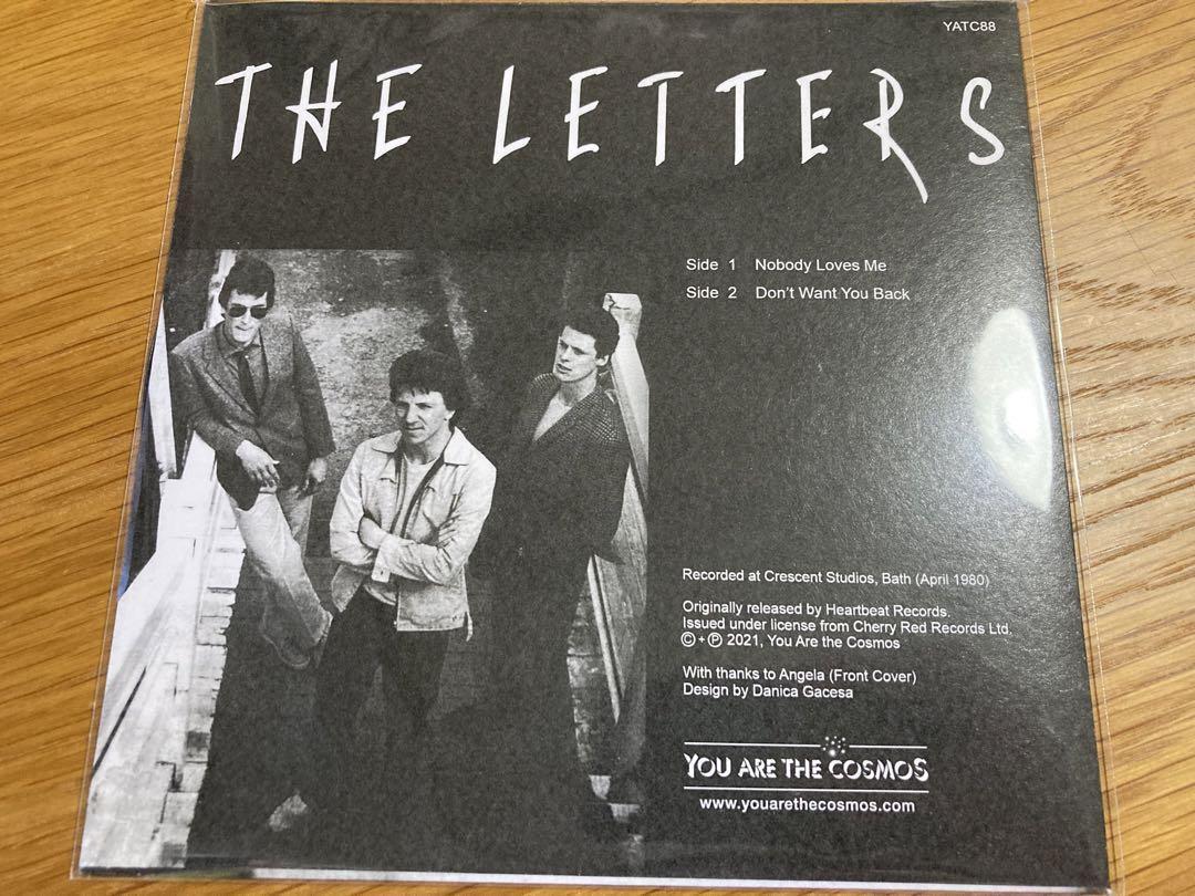 LETTERS - NOBODY LOVES ME 7インチ punk powerpop kbd パワーポップ　パンク天国 rudi fast cars nasty facts 新品_画像2