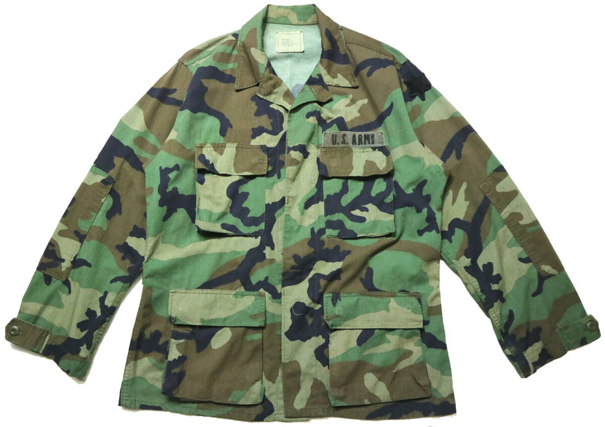 訳あり（補修1）/良好！◆’85年 米軍 SELMAR APPAREL CORP製 BDUジャケット◆MEDIUM-REG（身長173-175センチ位） DLA100-85-C-0449_画像1